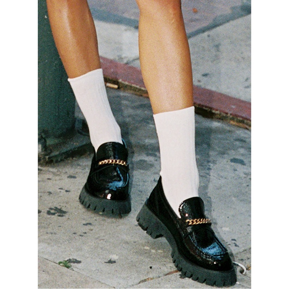 Princess Polly Patent Platform Loafers